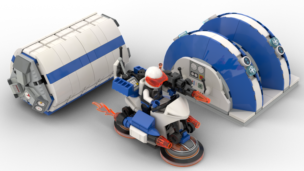 Lego Magneto snowbike & hoth generator & container