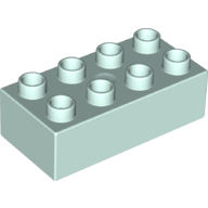 Lego Duplo Brick 2 x 4 / Light Aqua