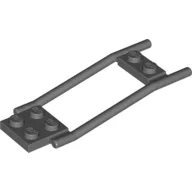 Animal / Creature Accessory, Horse Hitching, 1 x 2 Plate and 2 x 2 Plate [Studded] / Dark Bluish Gray