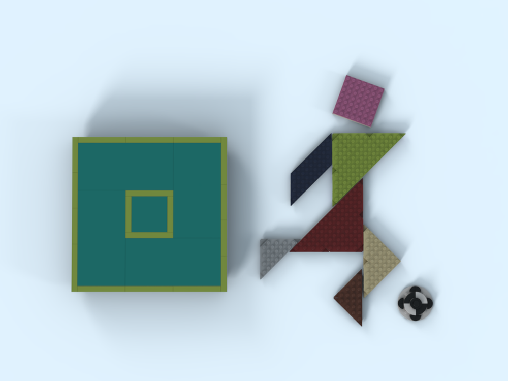 LEGO Tangram (Seven-Piece Puzzle) ---- football player