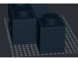 4 hinged 2x2 big brick