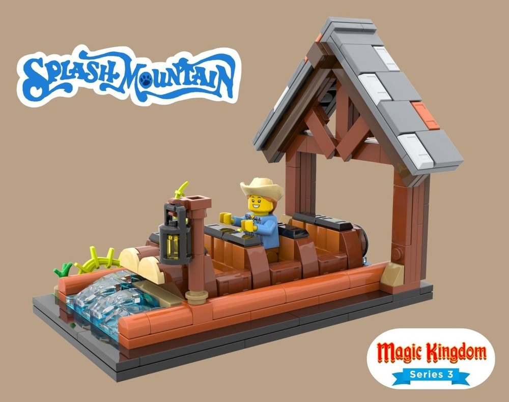 Lego Splash Mountain ride inspired building instructions, Collectible attractions Series 3