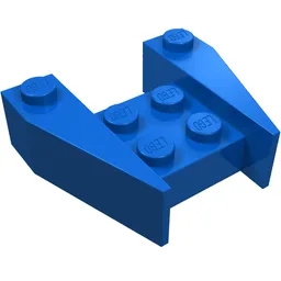 Brick Wedged 3 x 4 [No Stud Notches] / Blue