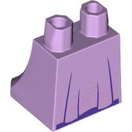 Lego Hips and Legs Under Dress/Robe with Dark Purple Creases print / Lavender