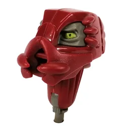 Large Figure Head, with Pin, Gorm / Dark Red