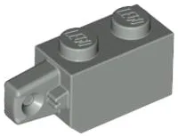 Hinge Brick 1 x 2 Locking with 1 Finger Vertical End