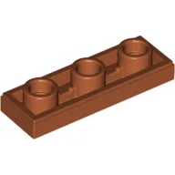 Tile Special 1 x 3 Inverted with Center Hole / Dark Orange