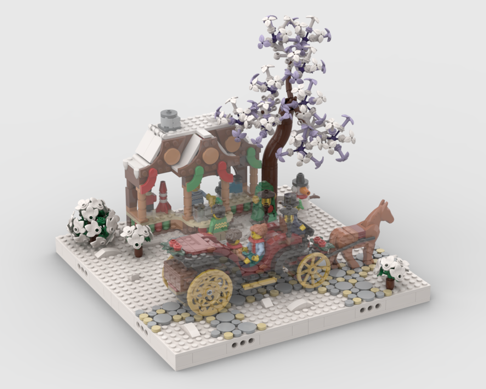 Lego Winter Village - Display for set 40602+40603