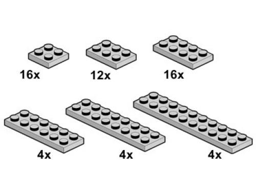 Lego Light Gray Plates 2 x n