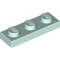 Plate 1 x 3 / Light Aqua