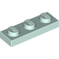 Lego Plate 1 x 3 / Light Aqua