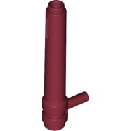 Lego Cylinder 1 x 5 1/2 with Handle (Friction Cylinder) / Dark Red