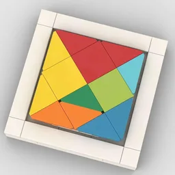 Seven Pieces Puzzle-4√2 x 4√2