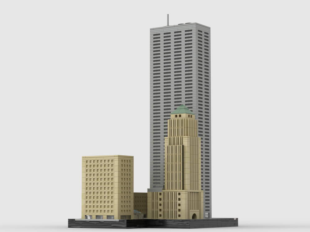 Lego Commerce Court at 1/650th Scale