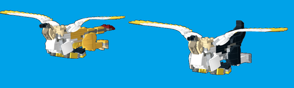 Lego Minifig Scale Gryphon and Hippogriff