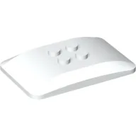 Brick Curved 6 x 4 x 2/3 Quad Curved with 2 x 2 Studs / White