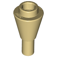 Lego Cone 1 x 1 Inverted with Bar at Bottom (Ice Cream Cone)