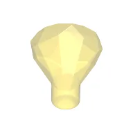 Rock 1 x 1 Jewel / Gem 24 Facet / Trans-Yellow