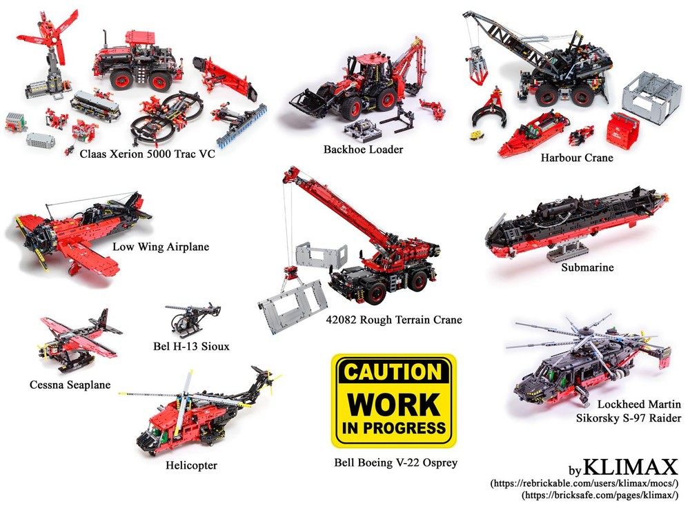 Lego All in One pack of 42082 c-models