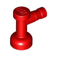 Tap 1 x 1 without Hole in Spout / Red