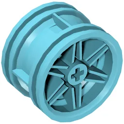 Wheel 30.4 x 20 without Pinholes, with Reinforced Rim / Medium Azure