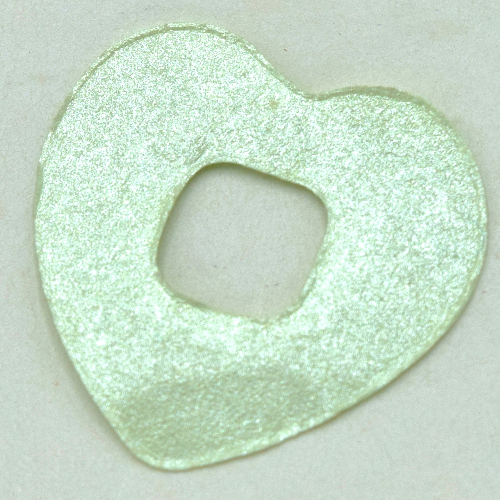 Lego Clikits Icon Accent, Heart 2 5/8 x 2 5/8 / Light Green