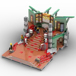 Stargate Atlantis Staircase & Balkony (LEGO® colors)