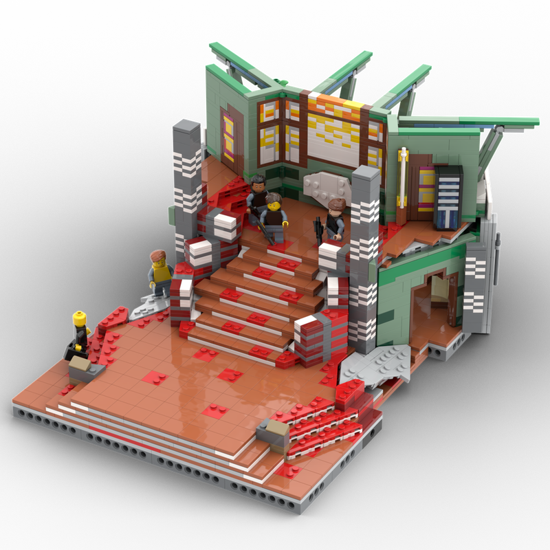 Lego Stargate Atlantis Staircase & Balkony (LEGO® colors)