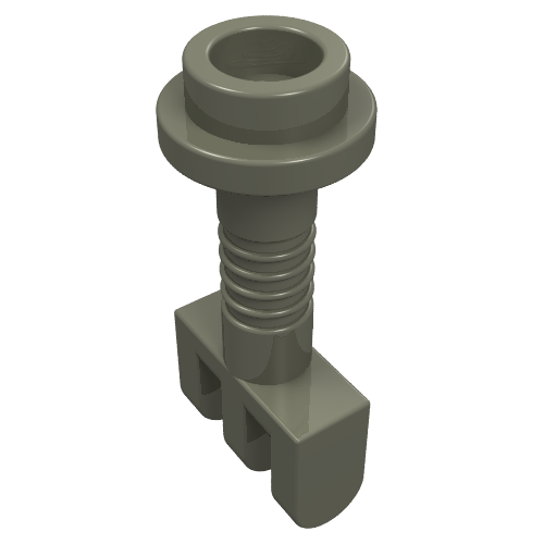 Lego Hinge Bar with 3 Fingers and End Stud (Control Lever) / Dark Gray
