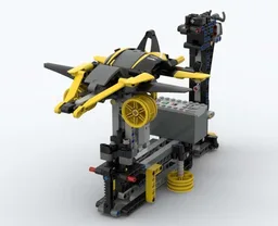 Motorized Flight Simulator with Joystick Control (Yellow)