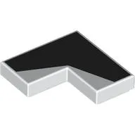 Tile 2 x 2 Corner with Black Shapes Print