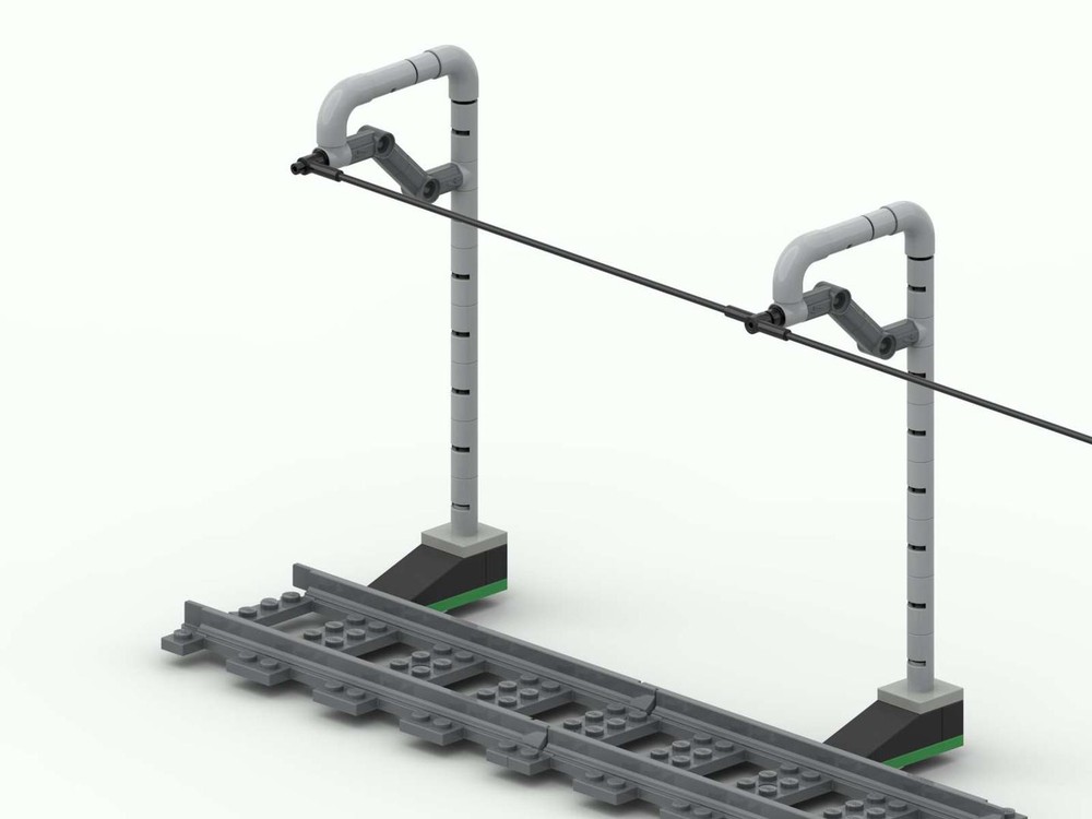 Lego Railroad overhead wire