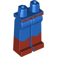 Lego Long Legs and Hips with Dark Orange Boots Print (Woody) / Blue