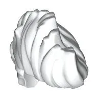 Hair Mohawk Wavy / White