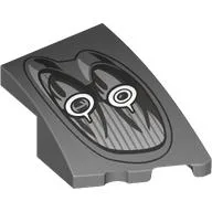 Brick Wedged, Curved 3 x 2 with Stud Notch Right with Headlights Print