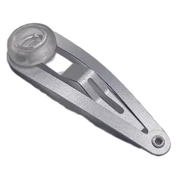 Clikits Hair Clip with Fixed Trans-Clear Icon / Metal