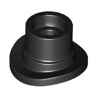 Lego Headwear Accessory Hat / Top Hat with Pin and Anti-Stud / Black