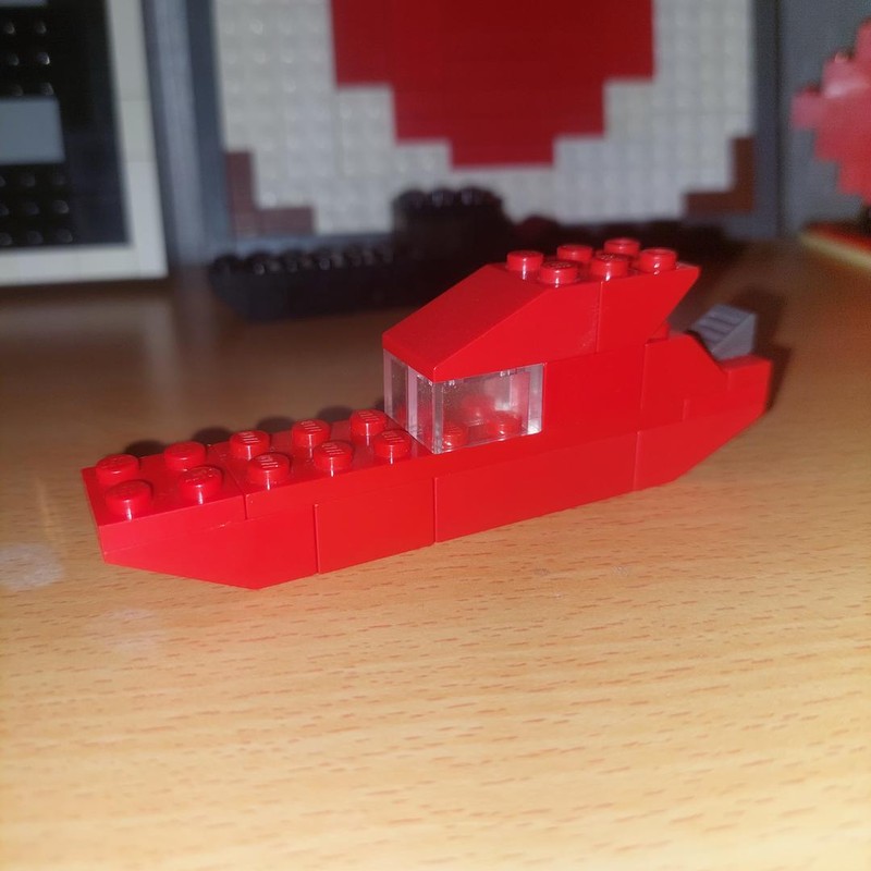 Lego Red Mini Boat - Mini Boats Set