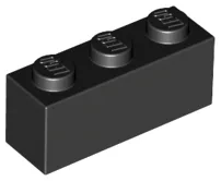 Brick 1 x 3 / Black