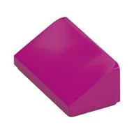 Brick Sloped 30° 1 x 2 x 2/3 / Magenta