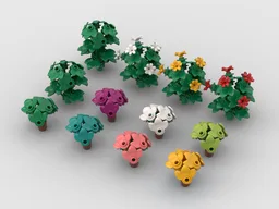 Colorful Bushes #2 for modular models