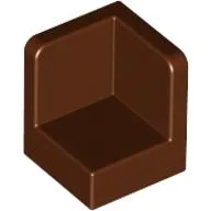 Panel 1 x 1 x 1 Corner / Reddish Brown