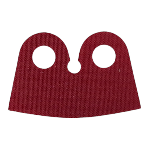 Lego Neckwear Cape Collar, High Rounded, Straight Sides / Dark Red