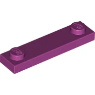 Plate Special 1 x 4 with 2 Studs, 3 Bottom Tubes / Magenta