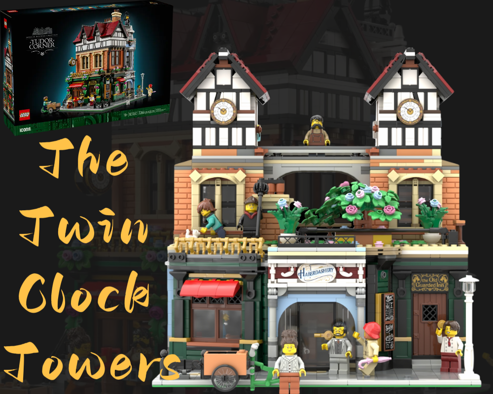 Lego The Twin Clock Towers - 10350 Tudor Corner Alternative Build
