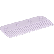 Lego Clikits Hair Comb with 4 Holes / Trans-Light Purple