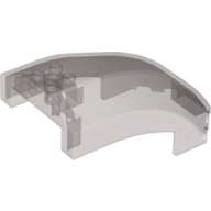 Lego Windscreen 6 x 10 x 4 Curved / Trans-Brown