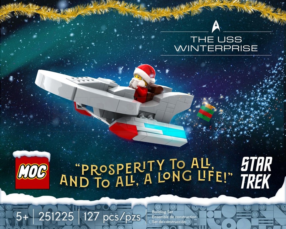 Lego The USS Winterprise, A Star Trek Christmas Special