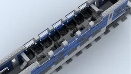 Double decker train carriage