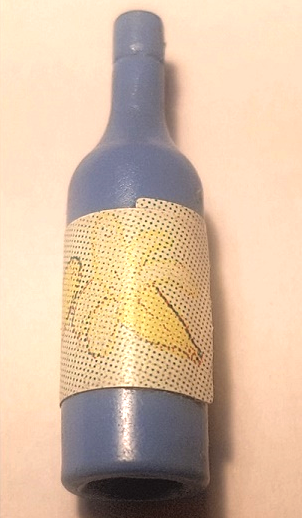 Lego Scala Accessories Bottle Wine with Label with Bananas Pattern (Sticker) - Set 3116